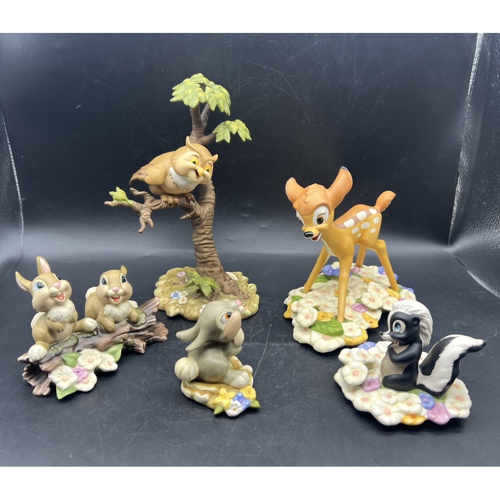 WDCC First Issue BAMBI Sculptures Figurines 5 Pieces Set